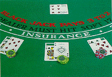 blackjack table